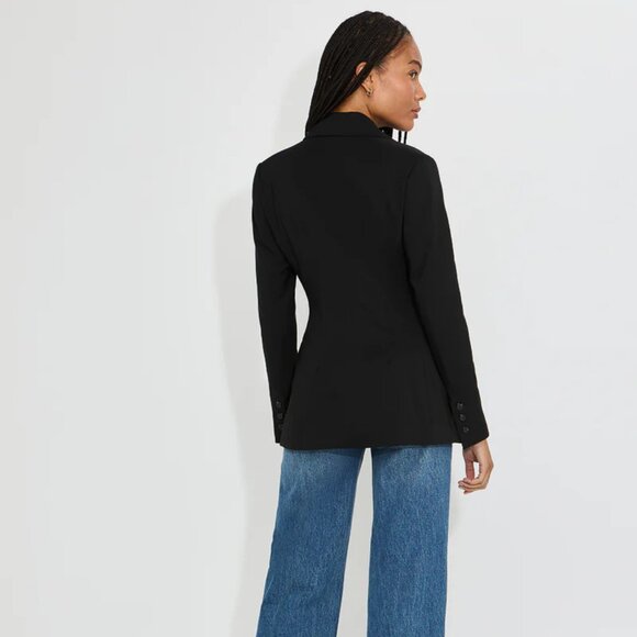 Shoedazzle Tailored City Blazer Caviar Black Sz XL NWT - Picture 5 of 5